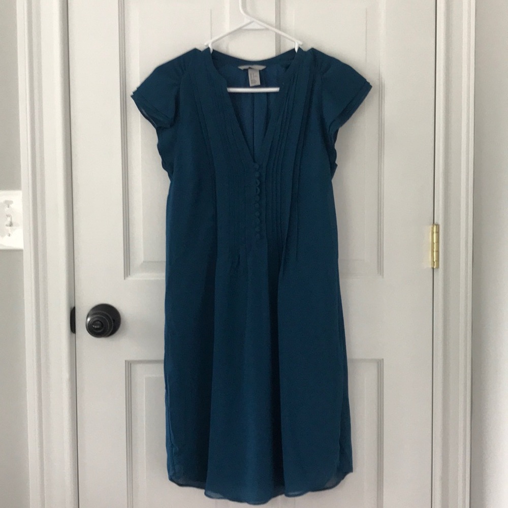 Chiffon teal dress